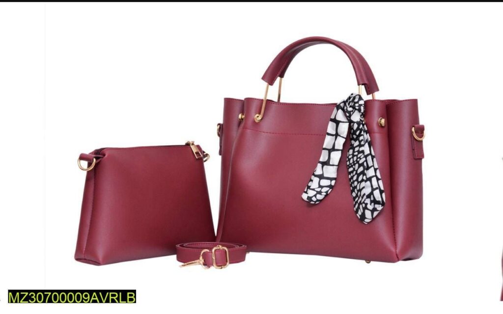 Mahroon Stylish And Functional Handbag