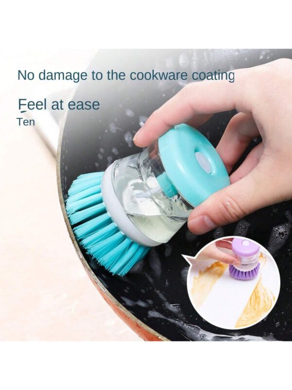 Mini Kitchen Liquid Dish Cleaning Brush | Scrubber Tool, Oil-Resistant, Scrubbing Sponge Remove Stains (Random color) - Image 14