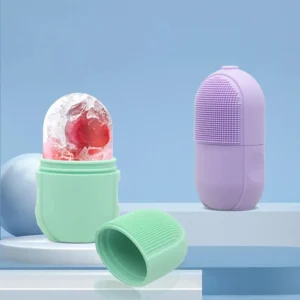 3 in 1 Silicon Face ice Roller box packing(random color )