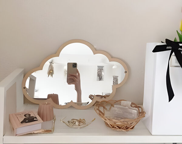 Cloud shaped mirror