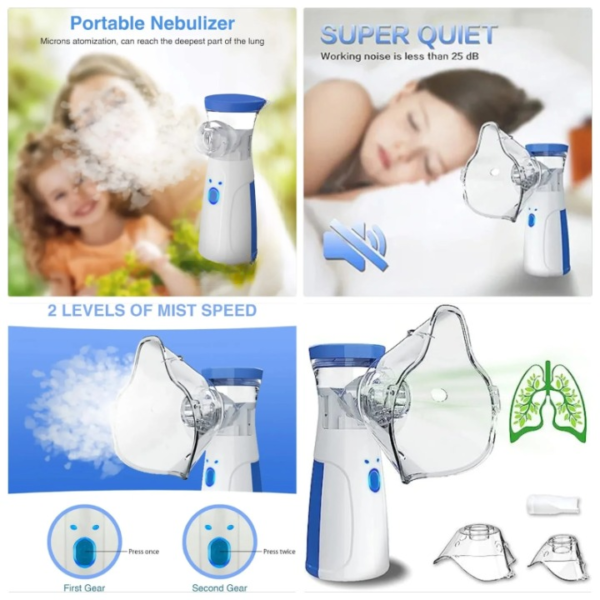 Portable Handheld Mesh Nebulizer for adults & Kids or Infants - Image 13