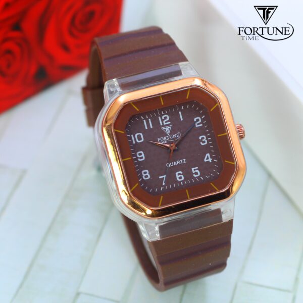 ( without box ) time worth Addidas strap square Wristwatches for boys - Image 2