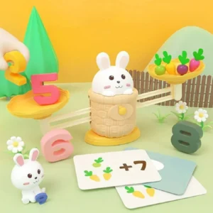 Rabbit Carrot Math Balance Toy Set