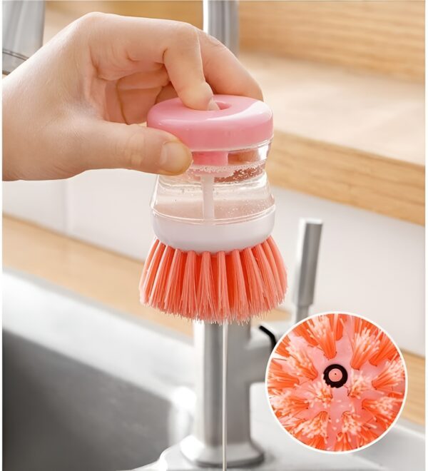 Mini Kitchen Liquid Dish Cleaning Brush | Scrubber Tool, Oil-Resistant, Scrubbing Sponge Remove Stains (Random color) - Image 16