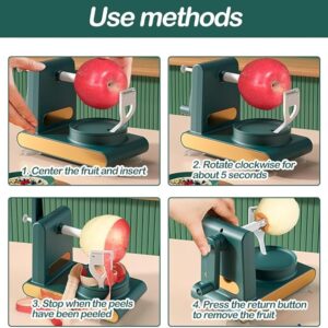 Manual Fruit Peeler, Hand Crank Fruit Peeler, Multifunction Suction Quick Peeler, (random color)