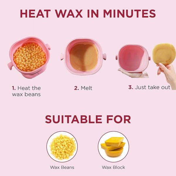 Portable Silicone Wax Warmer | Foldable Wax Heater - Rechargeable (Random color) - Image 11