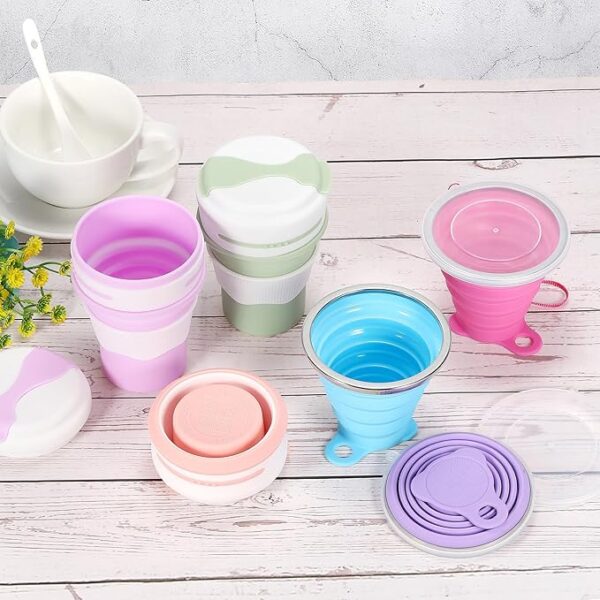 Cute Telescopic Collapsible Silicone Foldable Cup / Water Bottle (Random color) - Image 7