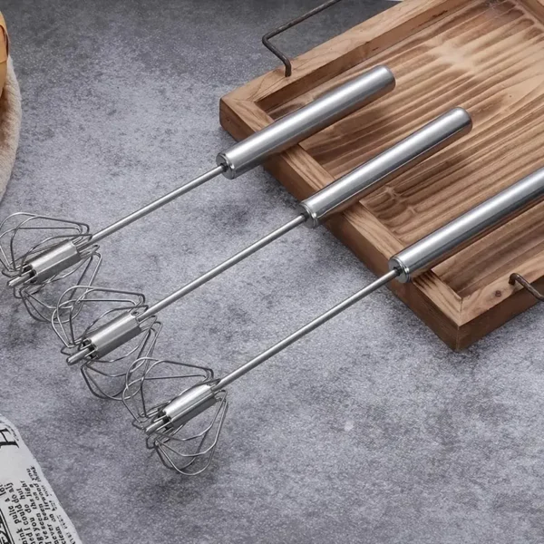 Whisk Manual Hand Push Mixer & Egg beater (Random color) - Image 5