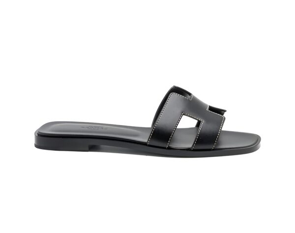 H-style flat Sandal for girls Womens - Black - Image 5