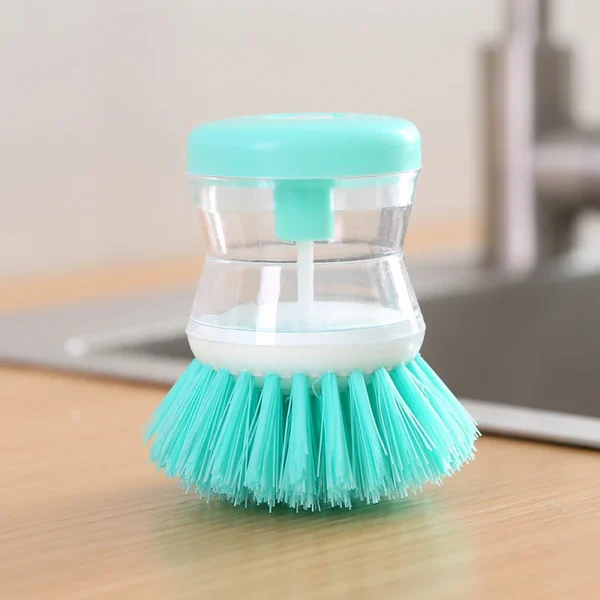 Mini Kitchen Liquid Dish Cleaning Brush | Scrubber Tool, Oil-Resistant, Scrubbing Sponge Remove Stains (Random color) - Image 8