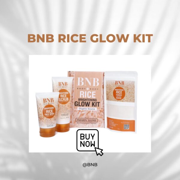 BNB Whitening Rice Glow Kit