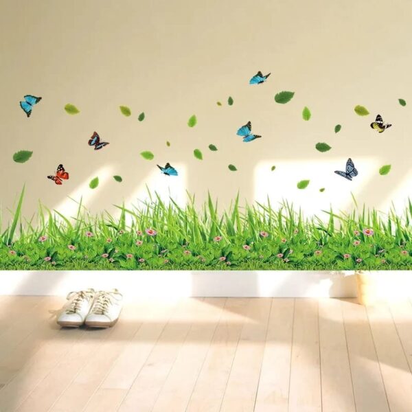 Green Grass PVC Wall Stickers