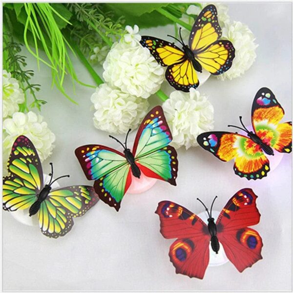 Glow In The Dark 3D Led Butterfly Night Light Led Color Changing for Kids Room (1 PCs Butterfly) - Image 4