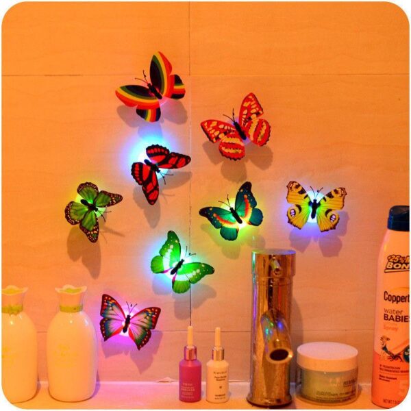 Glow In The Dark 3D Led Butterfly Night Light Led Color Changing for Kids Room (1 PCs Butterfly) - Image 5