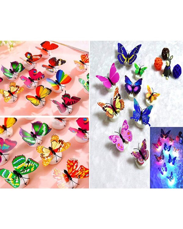 Glow In The Dark 3D Led Butterfly Night Light Led Color Changing for Kids Room (1 PCs Butterfly) - Image 7