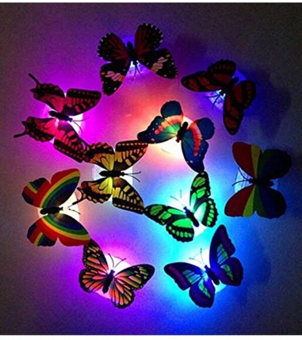 Glow In The Dark 3D Led Butterfly Night Light Led Color Changing for Kids Room (1 PCs Butterfly) - Image 9