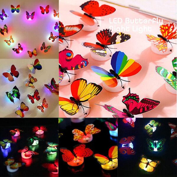 Glow In The Dark 3D Led Butterfly Night Light Led Color Changing for Kids Room (1 PCs Butterfly) - Image 12