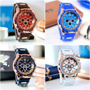 Rubber Straps Analog Watch