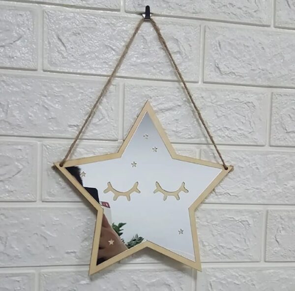 Star Shape Kids room mirror