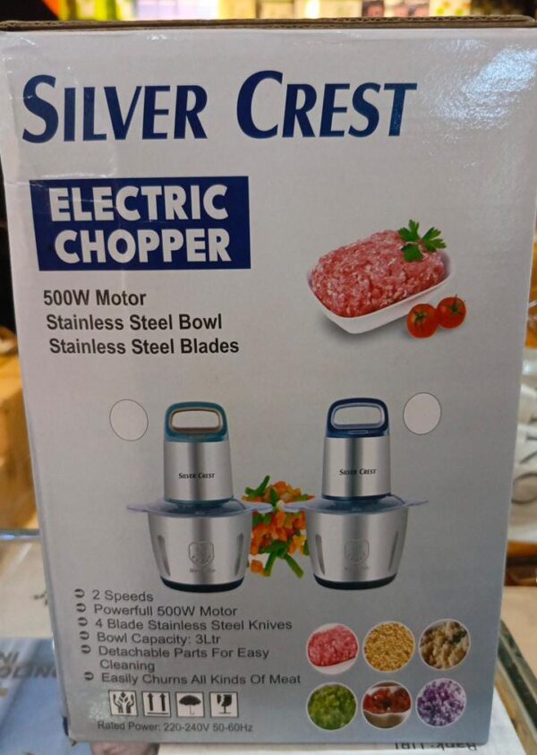 New silver crest Electric Stainless Steel Meat Chopper, High-quality - Image 5