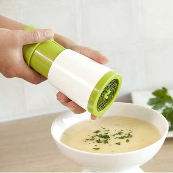 Manual Twist Herb &  Herb Mill Chopper Herb Grinder Spice Mill Parsley Shredder Chopper Fruit Vegetable Cutter New Creative Cooking Tools(random color) - Image 3