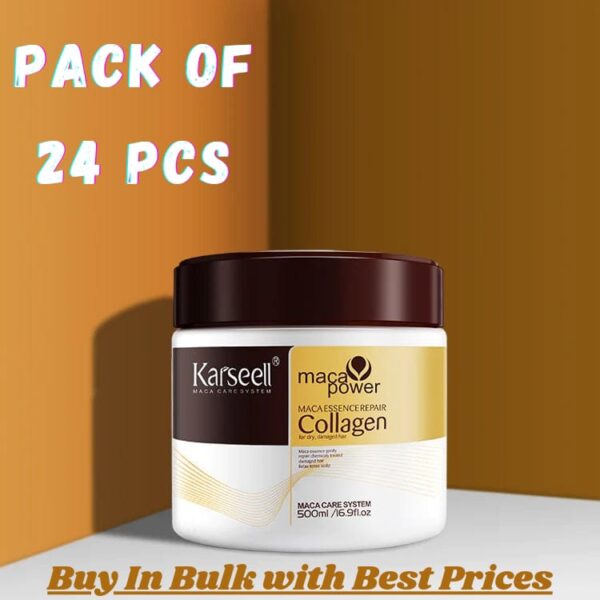 (pack of 24 pcs )  500ml  Karseell Hair Repair Mask - Deep Conditioning for Dry Damaged Hair