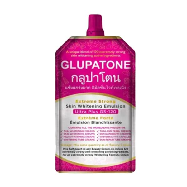 (50ml ) Glupatone Extreme Strong Whitening Emulsion Ultra Plus Gs-120 For Face & Body - Image 2