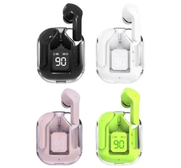 Air31 Earbuds Wireless Crystal Transparent Body Air 31 Ear Buds /With Silicon Pouch (random Color) - Image 3