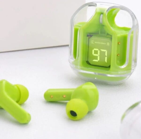 Air31 Earbuds Wireless Crystal Transparent Body Air 31 Ear Buds /With Silicon Pouch (random Color) - Image 5