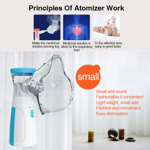 Portable Handheld Mesh Nebulizer for adults & Kids or Infants - Image 9