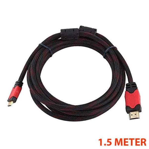 HDMI CABLE CCS WITH MESH Round 1.5 METER - Image 3