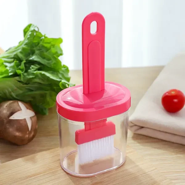 Oil Bottle with Silicone Brush - BBQ Dispenser - Image 2