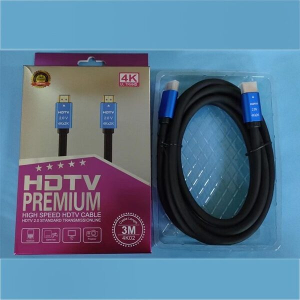 3 Meter 4K 2.0 HDMI High Speed Premium HDTV HDMI Cable