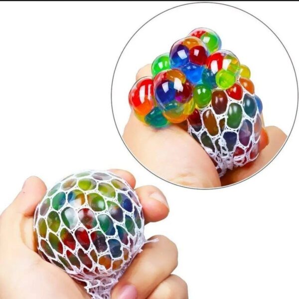 Magic Colour Changeable Grape Mesh Squish Ball Stress Release Playing Toy