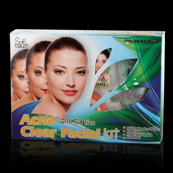 Golden Girl Acne Clear Facial Kit 4 Items - Image 2