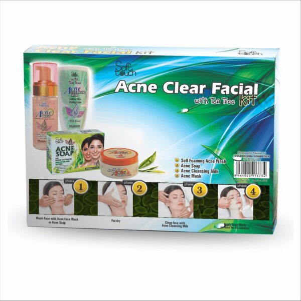 Golden Girl Acne Clear Facial Kit 4 Items - Image 3