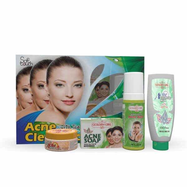 Golden Girl Acne Clear Facial Kit 4 Items