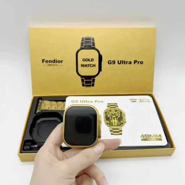 G9 Ultra Pro Gold Smartwatch - Qdfit Pro App - Image 3