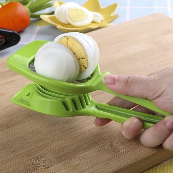 Handheld Egg Slicer & Fruit Cutter (Random Color) - Image 7