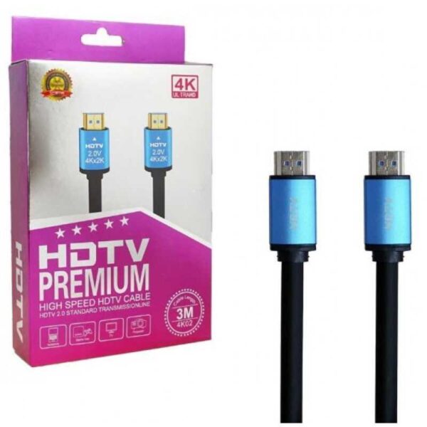 3 Meter 4K 2.0 HDMI High Speed Premium HDTV HDMI Cable - Image 2