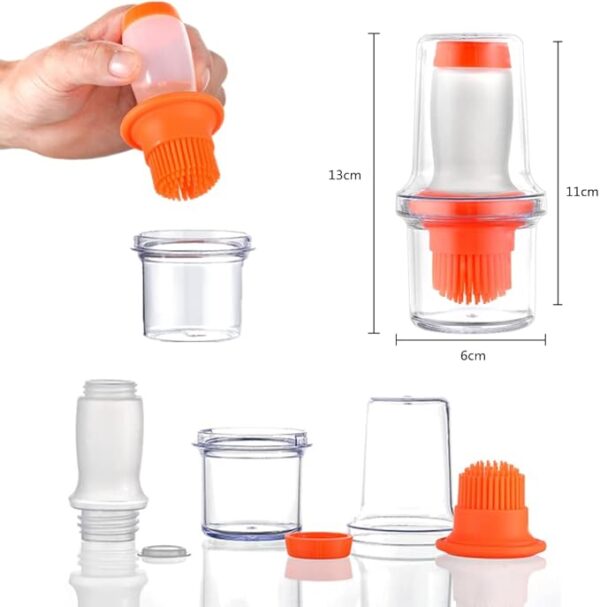 Silicone Oil Bottle with Brush for Cooking & BBQ (Random Color) - Image 6