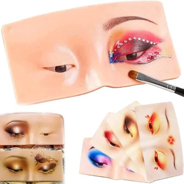 Eye Dummy Makeup Practice Board - Face Eyes Mannequin - Image 9