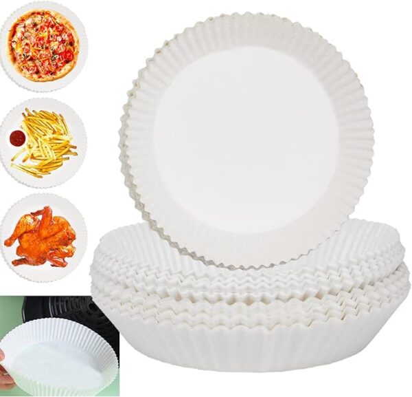 50 Pcs Air Fryer Disposable Paper Liners (Non-Stick) - Image 2