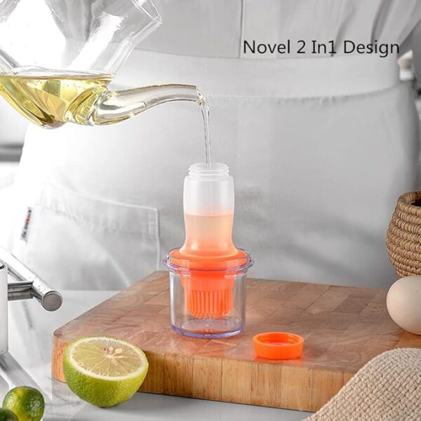 Silicone Oil Bottle with Brush for Cooking & BBQ (Random Color) - Image 7