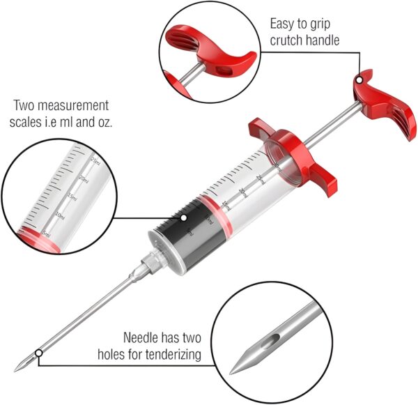 Meat Injector Seasoning Syringe for Turkey & Beef - Image 6