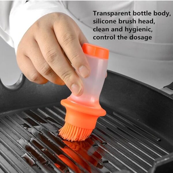 Silicone Oil Bottle with Brush for Cooking & BBQ (Random Color) - Image 8