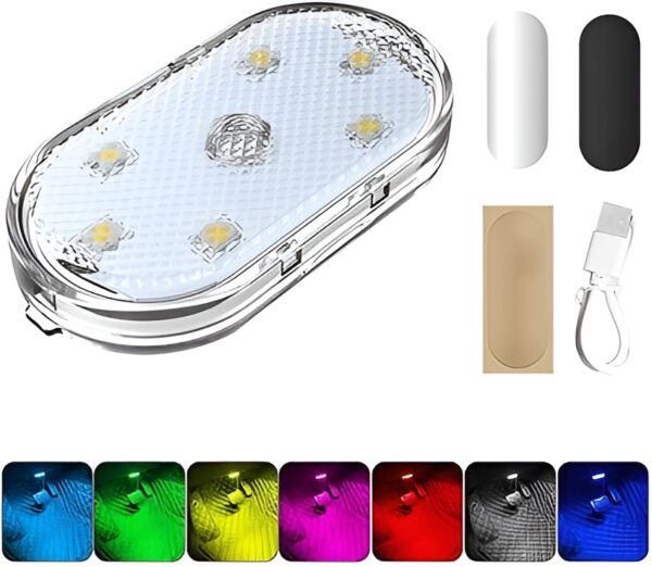 RGB Touch Car Interior LED Lights (USB, Rechargeable) - Image 2