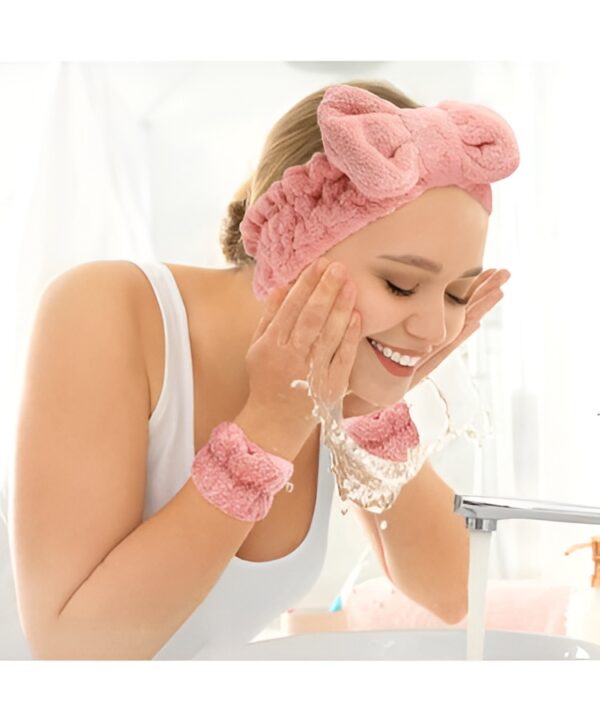 Kiss Lovely Wrist Strap & Headband Set (3 pcs, Random Color) - Image 3