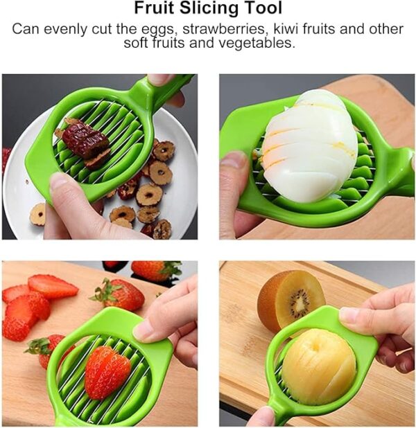 Handheld Egg Slicer & Fruit Cutter (Random Color) - Image 4