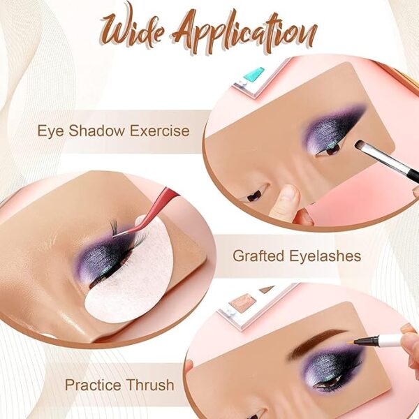 Eye Dummy Makeup Practice Board - Face Eyes Mannequin - Image 7